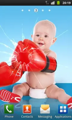 Funny Baby Free Live Wallpapper android App screenshot 1